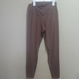 Lululemon Wunder Under High Waisted Espresso Ribbed Leggings Size 10